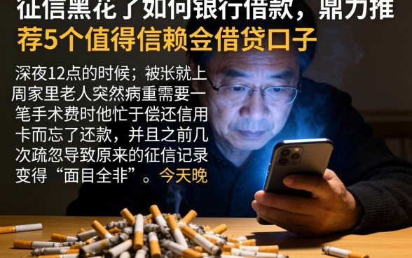 征信黑花了如何银行借款，鼎力推荐5个值得信赖的借贷口子