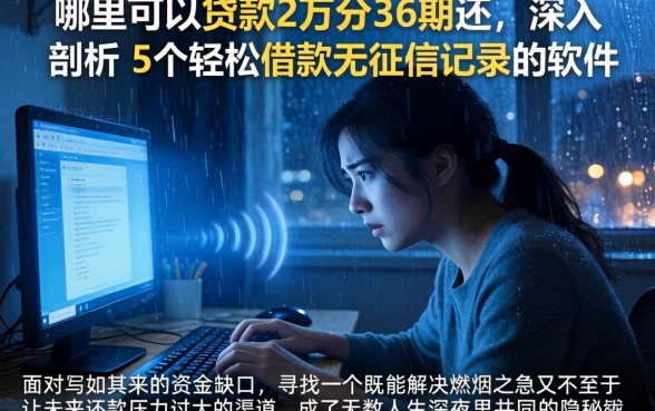 哪里可以贷款2万分36期还，深入剖析5个轻松借款无征信记录的软件