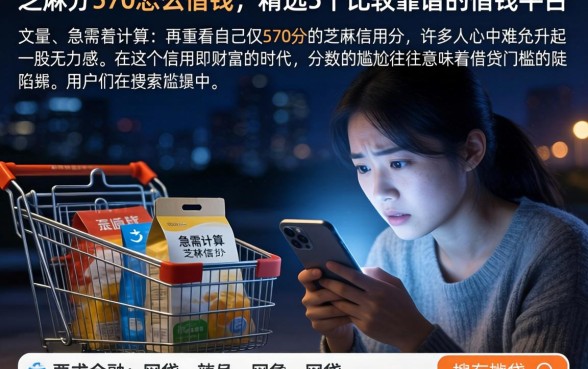芝麻分570怎么借钱，精选5个比较靠谱的借钱平台