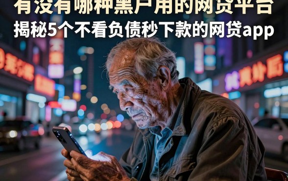 有没有哪种黑户用的网贷平台，揭秘5个不看负债秒下款的网贷app