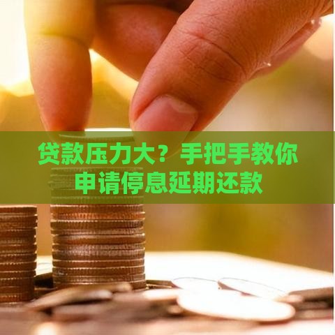 贷款压力大？手把手教你申请停息延期还款