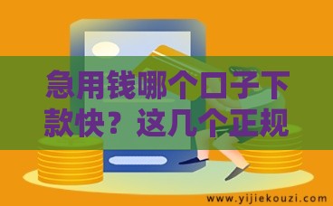 急用钱哪个口子下款快？这几个正规平台最快当天到账！