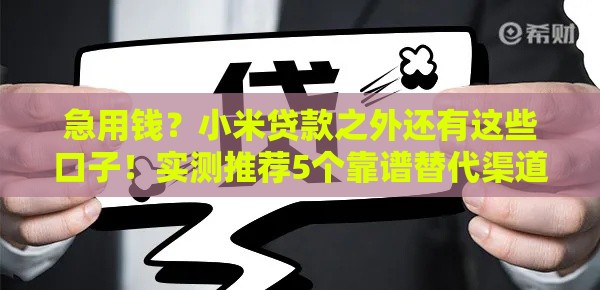 急用钱？小米贷款之外还有这些口子！实测推荐5个靠谱替代渠道
