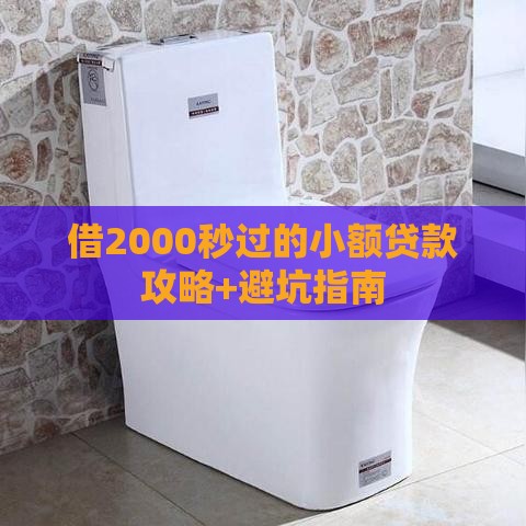 借2000秒过的小额贷款攻略+避坑指南