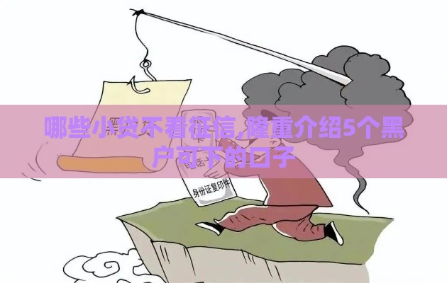 哪些小贷不看征信,隆重介绍5个黑户可下的口子