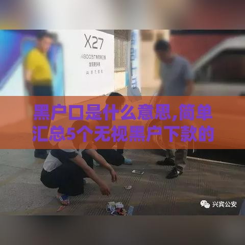 黑户口是什么意思,简单汇总5个无视黑户下款的口子