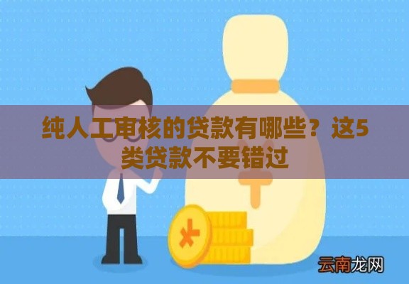 纯人工审核的贷款有哪些？这5类贷款不要错过