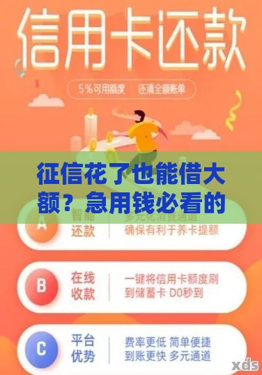 征信花了也能借大额？急用钱必看的5个靠谱平台推荐！