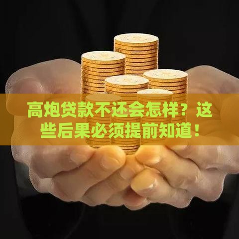 高炮贷款不还会怎样？这些后果必须提前知道！