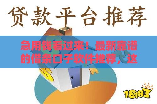 急用钱看过来！最新靠谱的借条口子软件推荐，这些工具真实好用