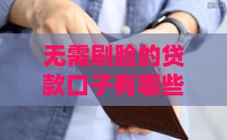 无需刷脸的贷款口子有哪些？急用钱必看这5个正规渠道
