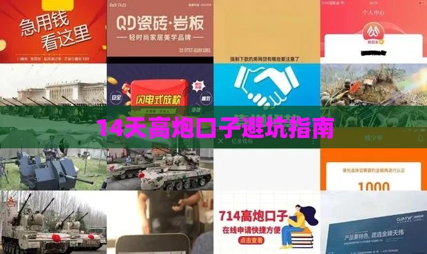 14天高炮口子避坑指南