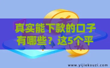 真实能下款的口子有哪些？这5个平台靠谱又实用！