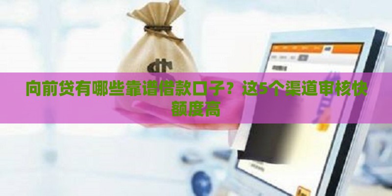 向前贷有哪些靠谱借款口子？这5个渠道审核快额度高
