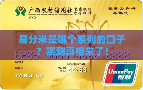 易分米是哪个系列的口子？实测真相来了！