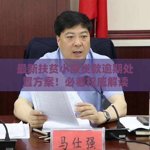 最新扶贫小额贷款逾期处置方案！必看权威解读
