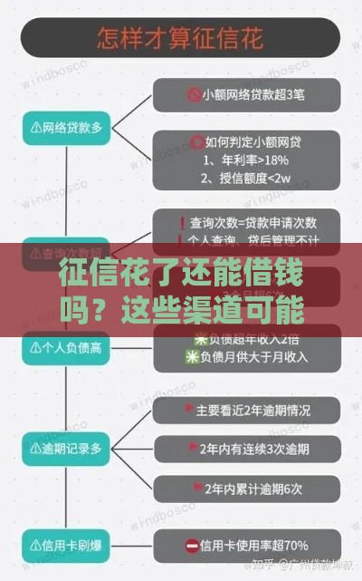 征信花了还能借钱吗？这些渠道可能帮你救急！