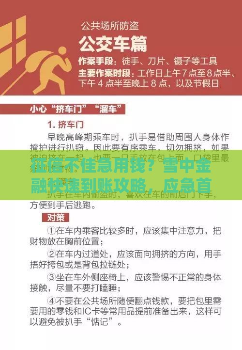 征信不佳急用钱？雪中金融快速到账攻略，应急首选方案！