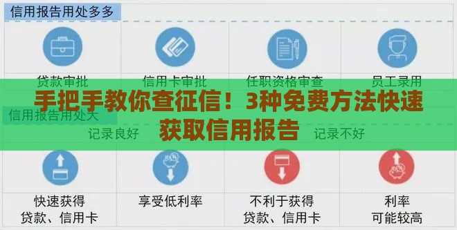 手把手教你查征信！3种免费方法快速获取信用报告