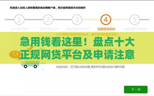 急用钱看这里！盘点十大正规网贷平台及申请注意事项