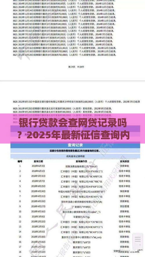 银行贷款会查网贷记录吗？2025年最新征信查询内幕解析