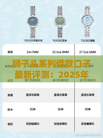 狮子头系列借款口子最新评测：2025年靠谱下款攻略
