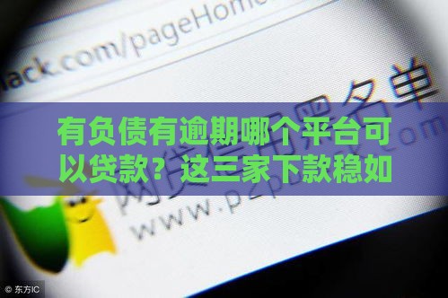 有负债有逾期哪个平台可以贷款？这三家下款稳如老狗！