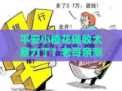 平安小橙花催收太暴力了？老哥亲测教你避开这些网贷坑！