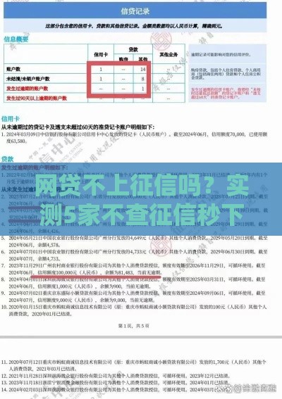 网贷不上征信吗？实测5家不查征信秒下款的口子分享