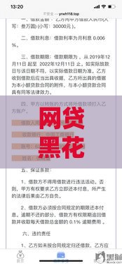 网贷黑花口子是什么？揭秘2025年最新借款套路与避坑指南