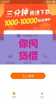 你问贷借款上征信不 实测老哥亲测不上征信秒到账