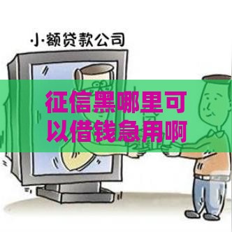 征信黑哪里可以借钱急用啊？实测5个秒下款口子亲测有效！